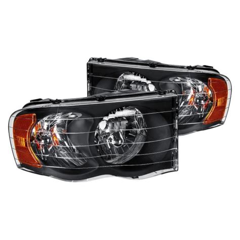 Lumen® Dodge Ram 2003 Black Euro Headlights