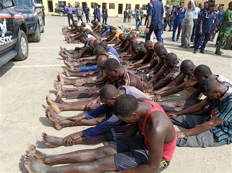 NSCDC Arrests 54 Suspected Illegal Miners And 3 Telecommunication Mast