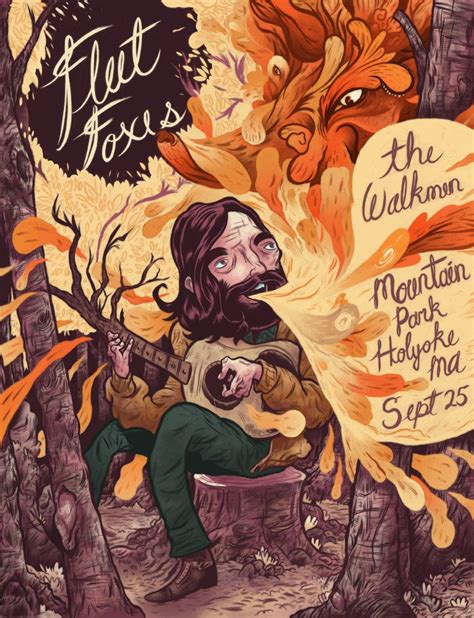 Fleet Foxes Poster By Aerodynamicmountains On Deviantart Fox Poster