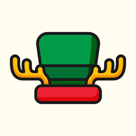 Christmas Antler Hat Icon 49224060 Vector Art At Vecteezy