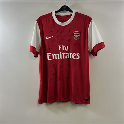 Arsenal Signed Home Football Shirt 2010/11 Adults XL Nike H242 ...