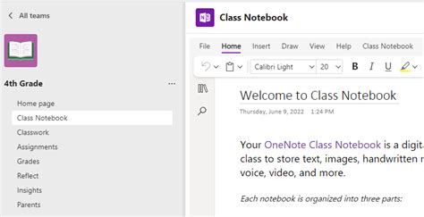 Usare Il Blocco Appunti Per La Classe In Teams Supporto Tecnico Microsoft
