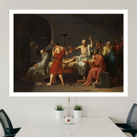 The Death of Socrates Painting Print Jacques-louis David 1787 - Etsy UK