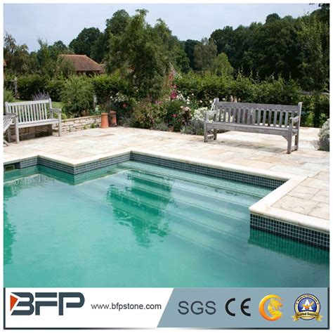 Honed Surface Grey Color Bullnose Edge Slate Pool Coping Stone China