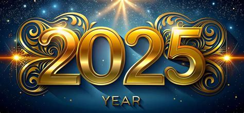 2025 Happy New Year Minimalist Style Premium Ai Generated Image