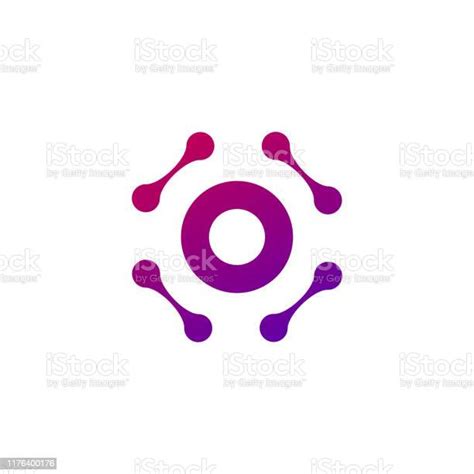 Molecule Nano Technology Lab Circle Logo Template Unique Logo Design