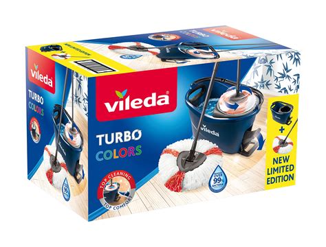 Vileda Turbo Easywring Clean Complete Set Mop And Bucket With Power