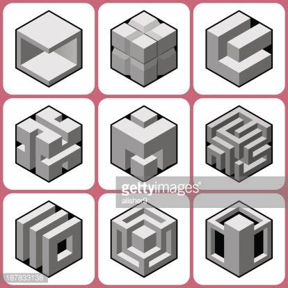 Cube Icons Set 8 Stock Clipart Royalty Free FreeImages