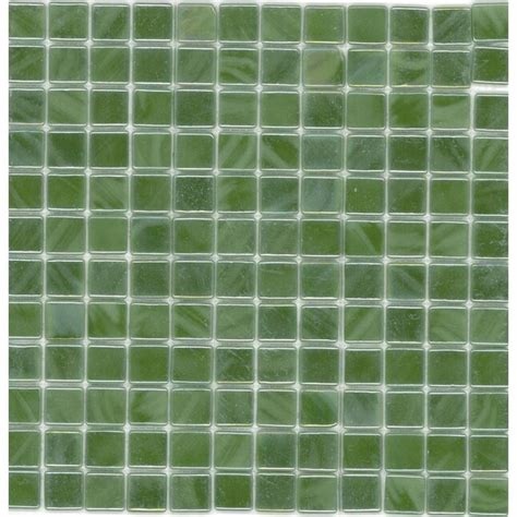 Elida Ceramica 12 12 X 12 12 Recycled Mosaic Kelp Glass Wall Tile