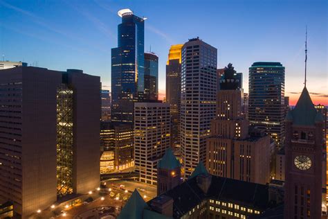 Minneapolis City Hall In The Foreground With The Minneapol Flickr