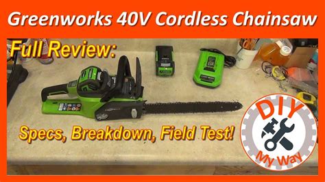 Greenworks Chainsaw Parts Diagram