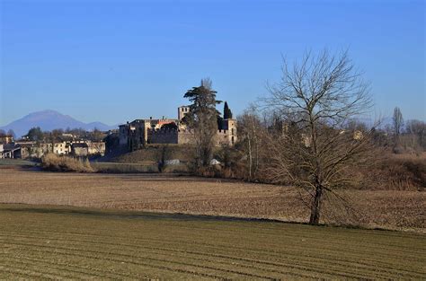 The Italian Village Of Castellaro Lagusello Mantova In Lombardy Italy