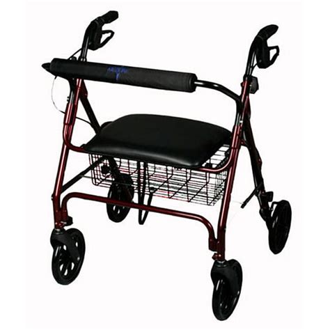 Medline Extra Wide Bariatric Heavy Duty Rollator Walker Overstock