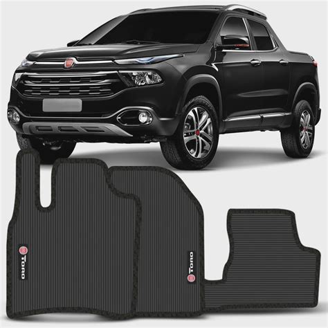 Jogo De Tapetes Borracha Fiat Toro 2016 2017 2018 2019 2020 Carpete