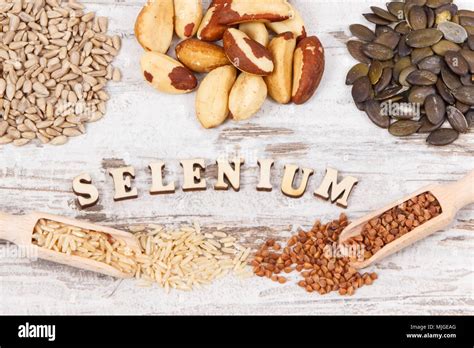 Natural Ingredients Or Products As Source Selenium Vitamins Minerals