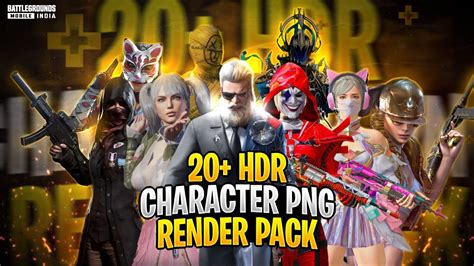 Hdr Pubg Bgmi Characters Png Pack Png Pack For Thumbnail Free