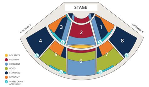 Pacific Amphitheater Seating Map Real Map Of Earth