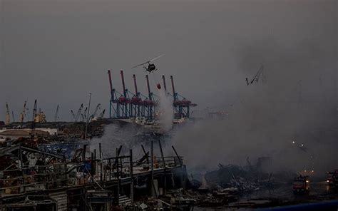 Fire In Beirut Port Area Reignites 2 Days After Massive Eruption
