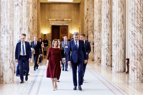 FOTO Maia Sandu la întrevederea cu premierul României Marcel