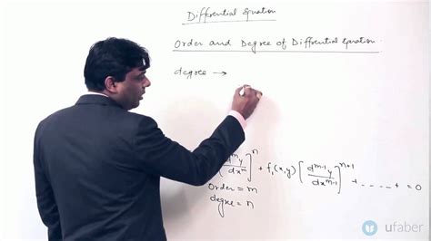 Find The Order And Degree Of Differential Equation 3 Mathematics Crack Iit Jee Youtube