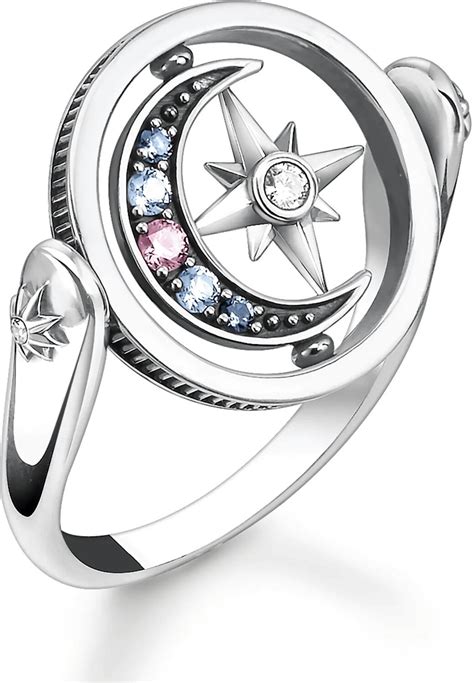 Thomas Sabo Royalty Stern Mond Ring Silber Ab