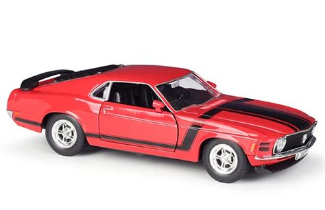 Diecast 1970 Ford Mustang Boss 302 Model 1:24 Scale By Welly [VB4A562]