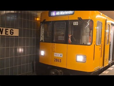 Berliner U Bahn U6 F Drehstromer F90 Mit Hupe Am Westphalweg Richtung