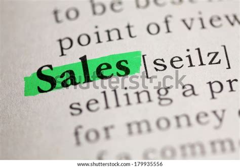 Fake Dictionary Dictionary Definition Word Sales Stock Photo 179935556