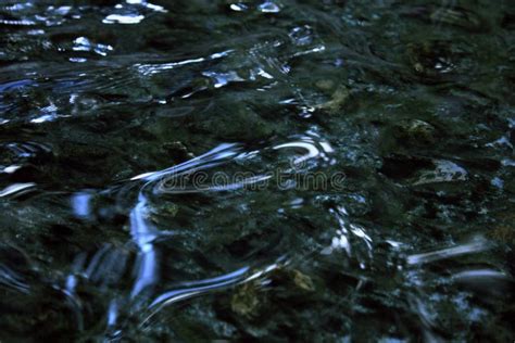 Water Flow Stream River Surface Ripples Background Stock Photo Image