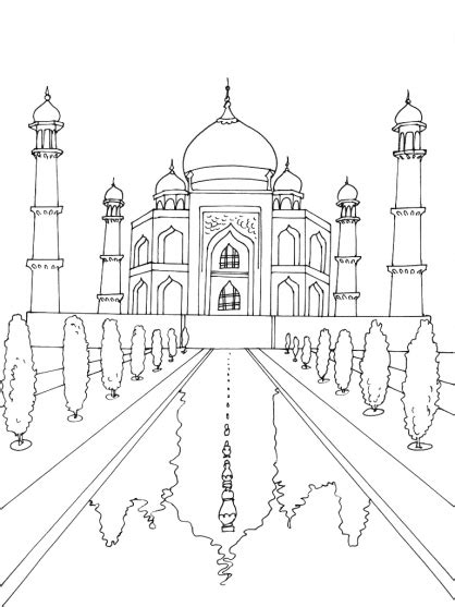 Coloriage Palais B Timents Et Architecture Dessin Colorier