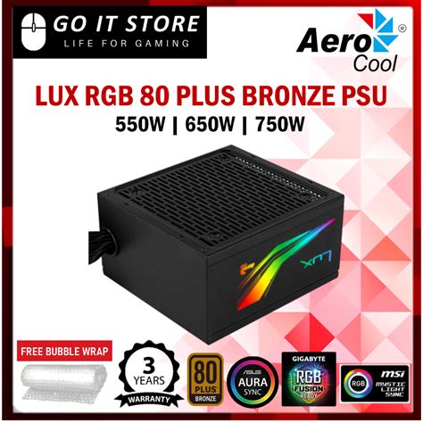 Aerocool Lux W W W Lux Rgb W W W Plus Bronze