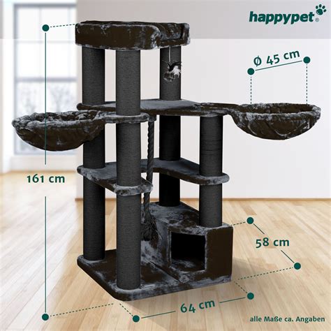 HAPPYPET Premium Kratzbaum 161 cm große Katzen stabil Katzenbaum eBay