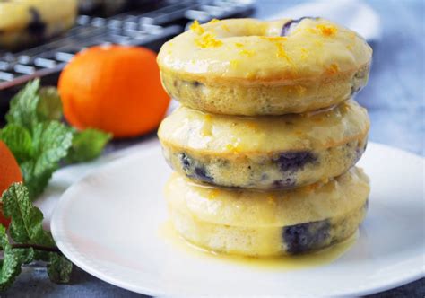 Blueberry Protein Donuts With Orange Glaze Amee S Savory Dish