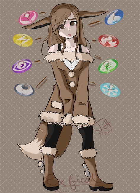 Eevee Gijinka by Exficat on DeviantArt