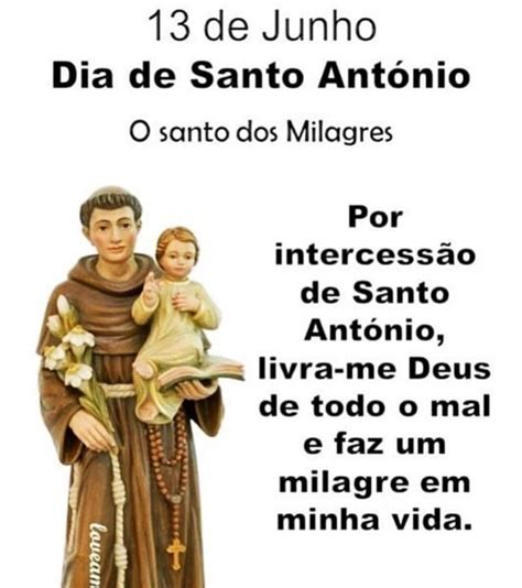 Dia de Santo Antônio 13 de Junho Mundo Mensagens