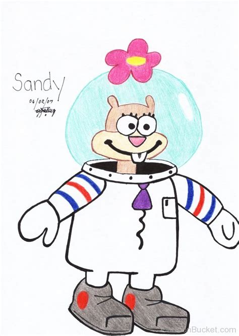 Drawing Of Sandy Cheeks