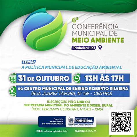 Abertas as inscrições para a 6ª Conferência Municipal de Meio Ambiente