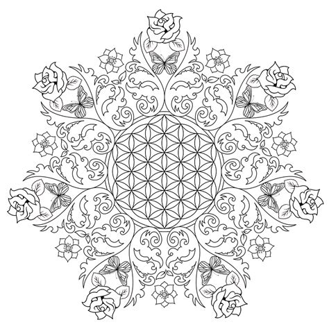 Flower Mandala Coloring Pages – Printable Coloring Pages