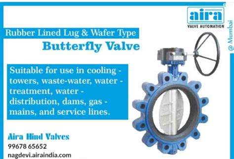 Rubber Lined Lug Wafer Type Butterfly Valve At Rs Piece Lug