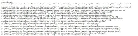 Magento Exception Exception Warning Undefined Array Key