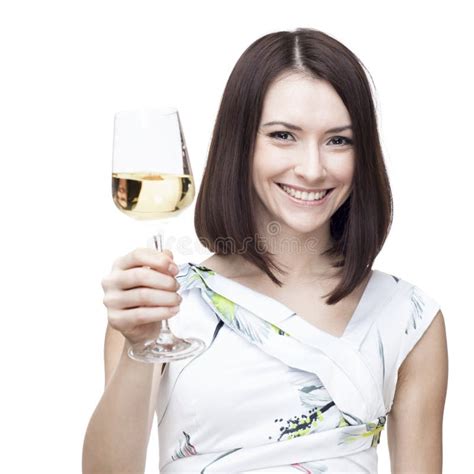 Woman Holding Wine Glass Stock Image Image Of Brown 33526953