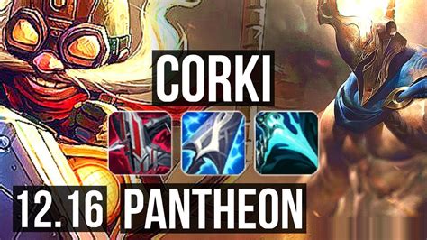 CORKI Vs PANTHEON MID Penta 1 4M Mastery 700 Games Godlike