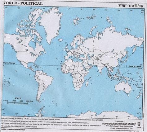 Outline Map World Countries