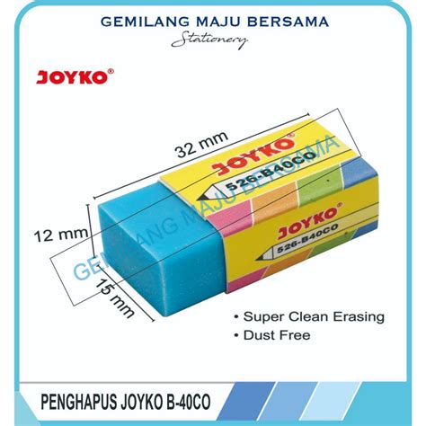 Jual Penghapus Eraser Joyko 526 B40 CO Warna Shopee Indonesia