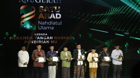 Ini Daftar Lengkap Penerima Penghargaan Anugerah 1 Abad NU