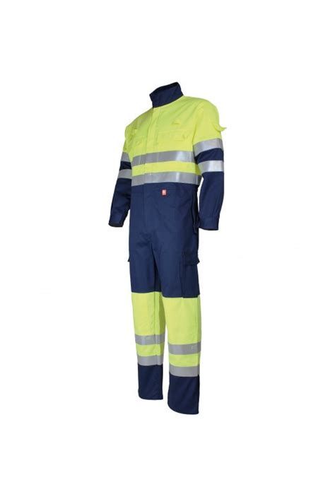 Atex High Visibility Multi Hazard Coverall Fluo Yellow Dmd France