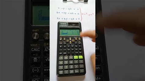 How To Solve Simultaneous Equations With Casio Fx 99es Plus 2d Edition