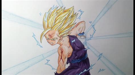 Gohan Kamehameha Drawing