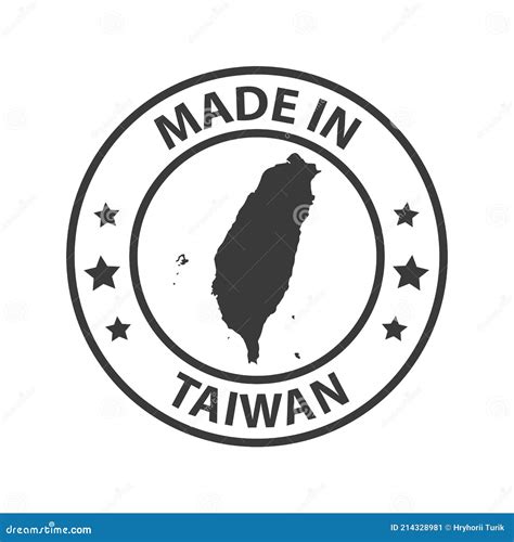 Made In Taiwan Icon. Stamp Sticker. Vector Illustration Stock Vector ...