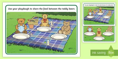 Teddy Bears Picnic Playdough Mats Teddy Bear Playdough Mats